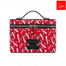 Christian Louboutin Cross-Body Bags Kypipouch Small Black/red Creative Fabric Men