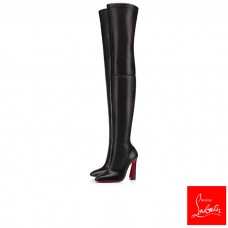 Christian Louboutin Tall Boots Eleonor Alta Black 100 mm Nappa Women