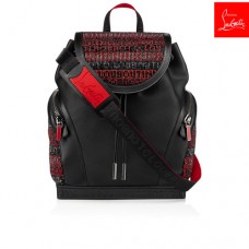 Christian Louboutin Backpacks Explorafunk S Black/red Creative Leather Men